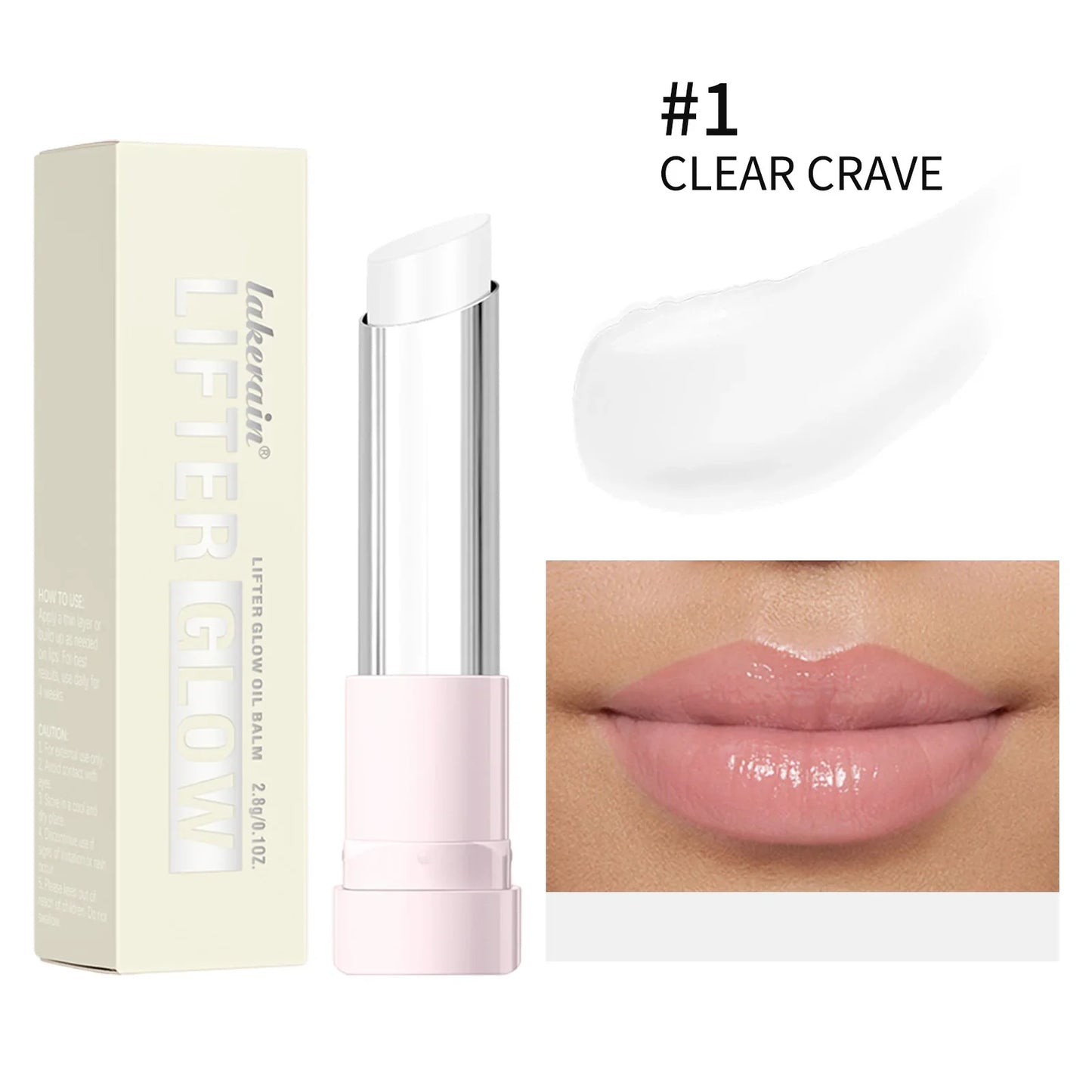 Lifter Glaze Oil Lip Balm – Hyaluronic Acid & 24HR Hydration Lip Balm Gloss Oasis Select 1CLEAR CRAVE