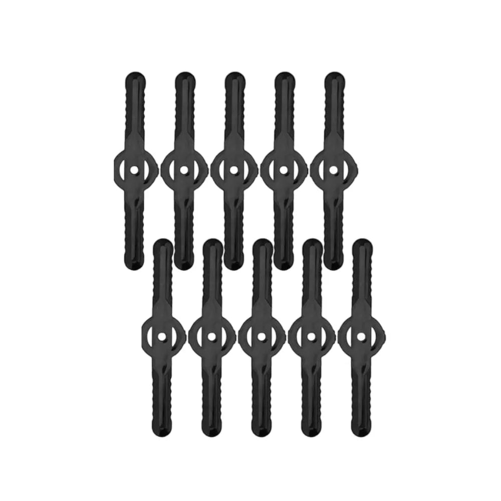 Plastic Grass Cutting Blade For Electric Cordless Grass Trimmer Strimmer Garden Tools Blade Replacement for Garden Weeding Peaceful Pleasures Health and Wellness 10pcs