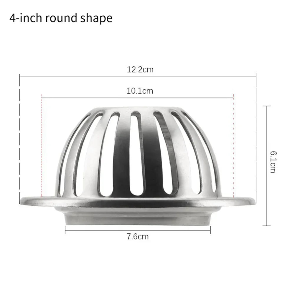Stainless Steel Gutter Leaf Guard & Downspout Filter 3/4/5 Inch