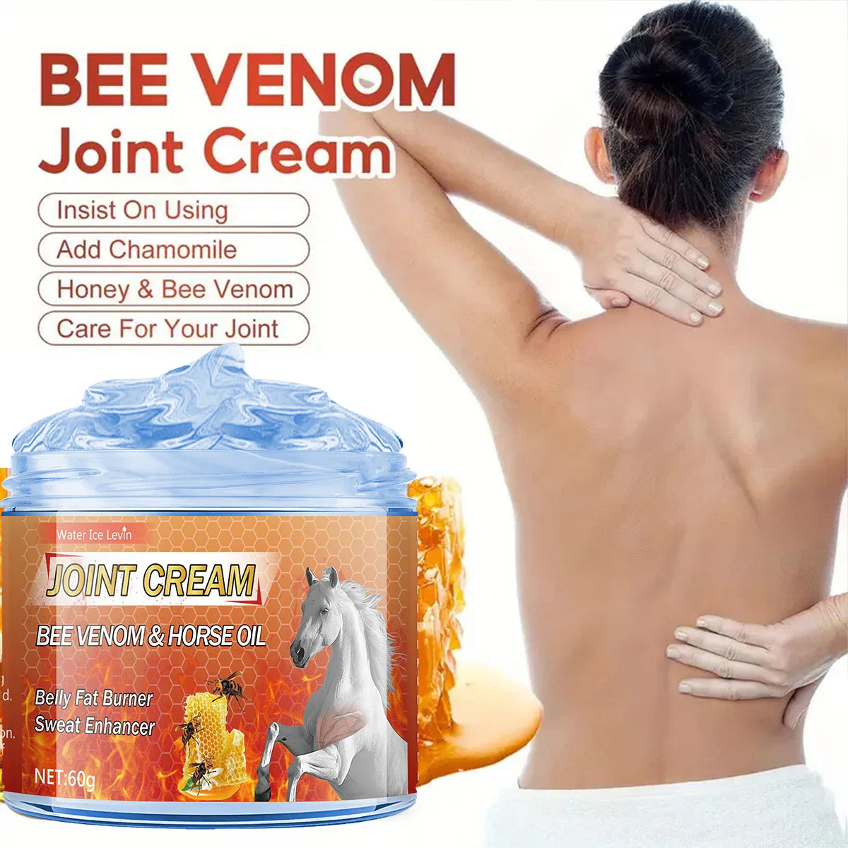 Bee Venom & Horse Oil Muscle Cream – Arnica & Ginger 60g