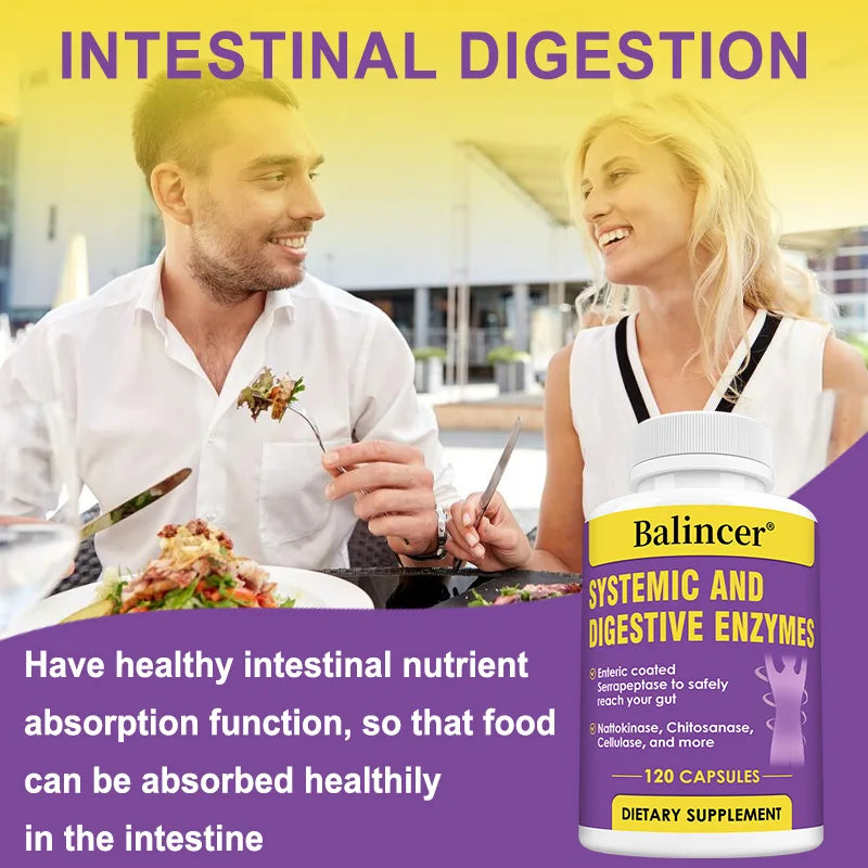 Balincer Systemic Digestive Enzymes – 120 Capsules | Gut Health