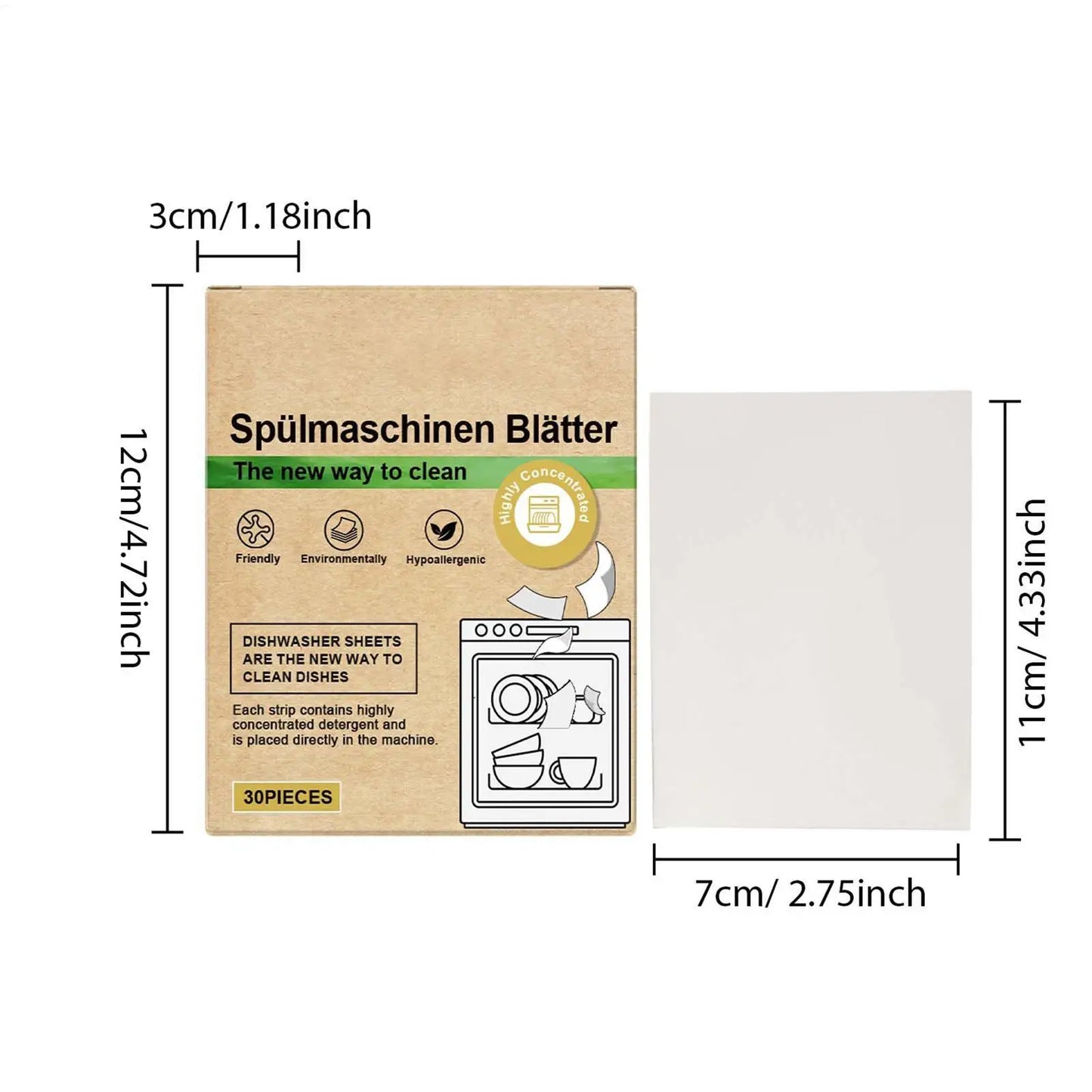 30-Pack Dishwasher Cleaner & Deodorizer Tablets | Home & Laundry
