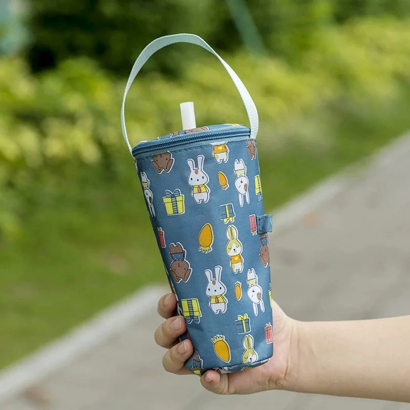 Insulated Milk Tea Tote Bag | Reusable Cup Carrier