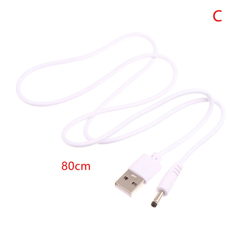New USB To DC 3.5mm Power Cable Jack Connector 5V Charger Power Cable Universal For HUB Mini Fan Router Ser MP3/MP4 Peaceful Pleasures Health and Wellness 80CM