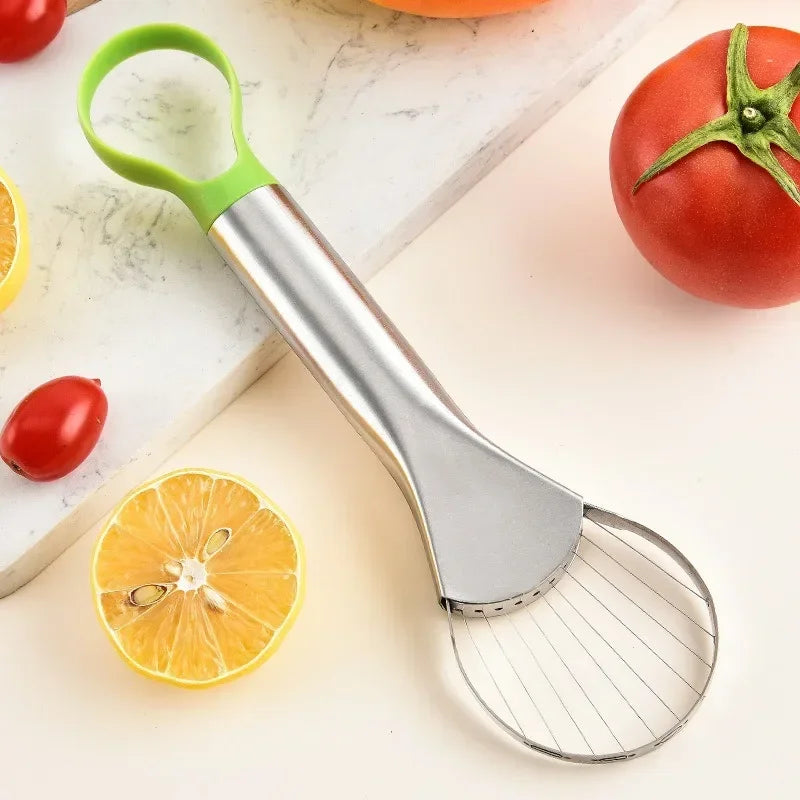 Stainless Steel Avocado Slicer & Corer – Multipurpose Kitchen Tool