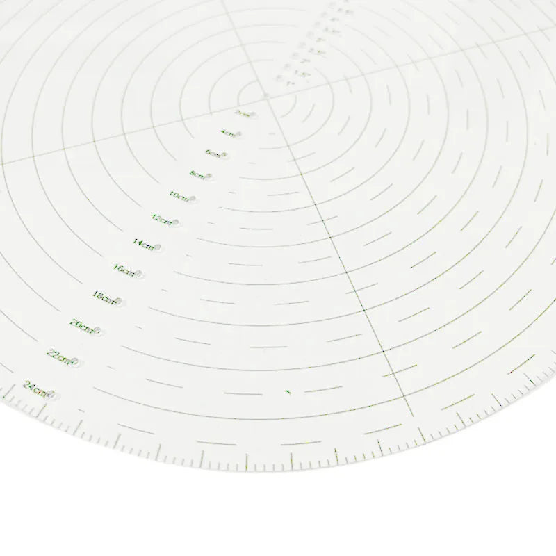 Sewing Ruler 10" Round Center Finder Compass Clear Acrylic For Drawing Circles Lathe Work And Woodturners Sewing Ruler Template Peaceful Pleasures Health and Wellness
