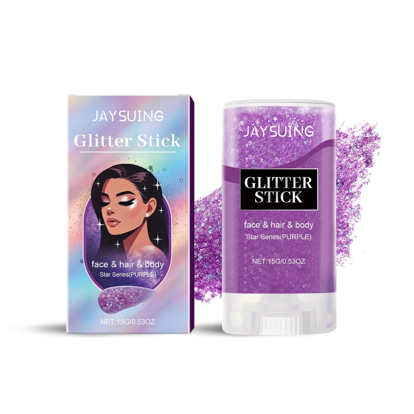 Glitter Gel Stick – Face Body & Hair Shimmer Makeup | 6 Shades