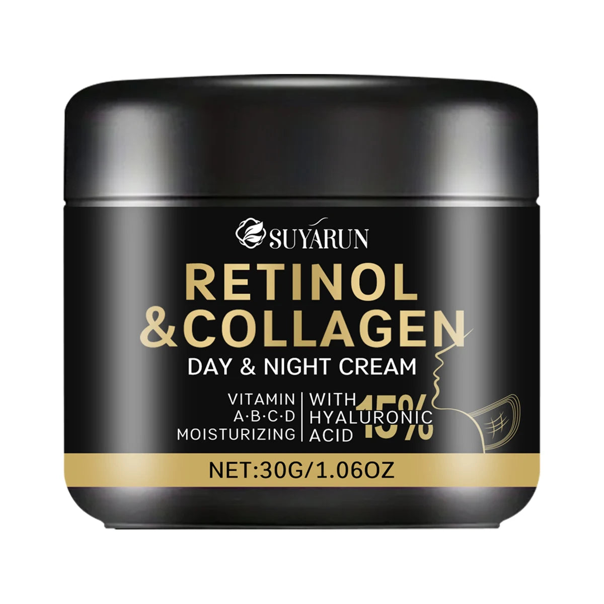 SUYARUN Retinol Collagen Neck Cream - Anti-Aging Firming Treatment for Wrinkles, Lifting Moisturizer (Organic, Unisex). Peaceful Pleasures Health and Wellness 30g