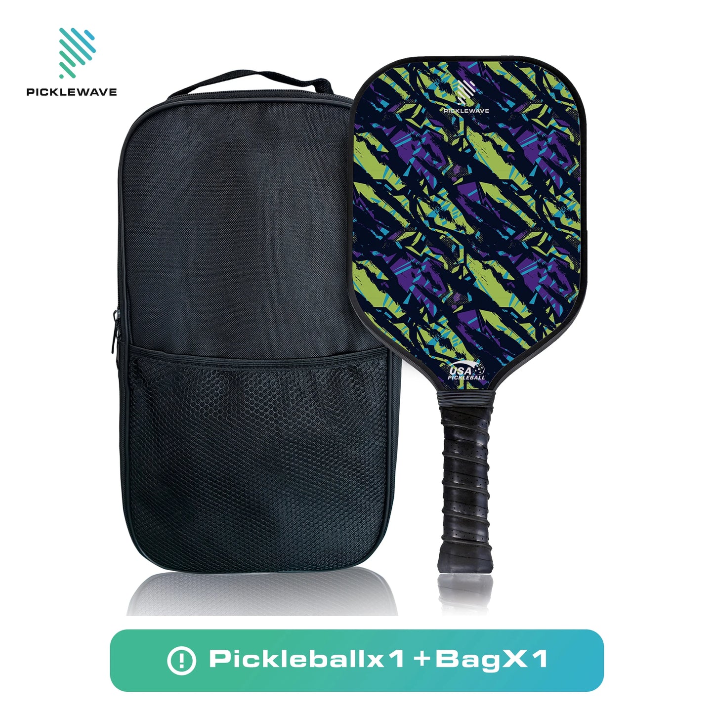 Tiger Zebra USAPA Pickleball Paddle | Fiberglass High Spin