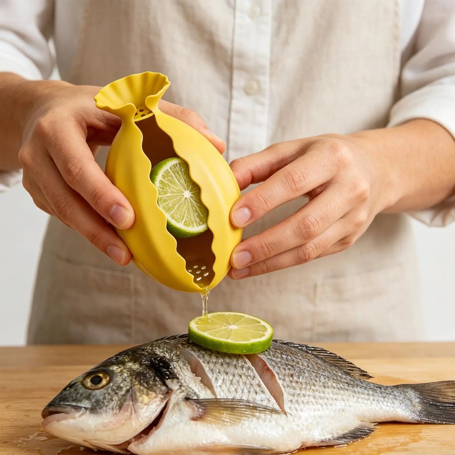 Handheld Silicone Lemon & Lime Squeezer – Anti-Splash Juicer