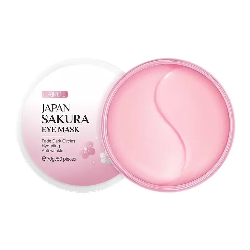 LAIKOU Under Eye Mask – Snail or Sakura, Anti-Aging & Dark Circle Reducer Peaceful Pleasures Health and Wellness Sakura eye mask
