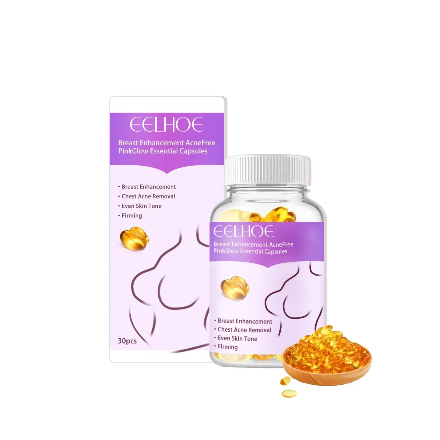 Breast Enhancement Oil Serum Breast Firming Tightening Massage 30PCS/Box Peaceful Pleasures Health and Wellness 1 Pieces