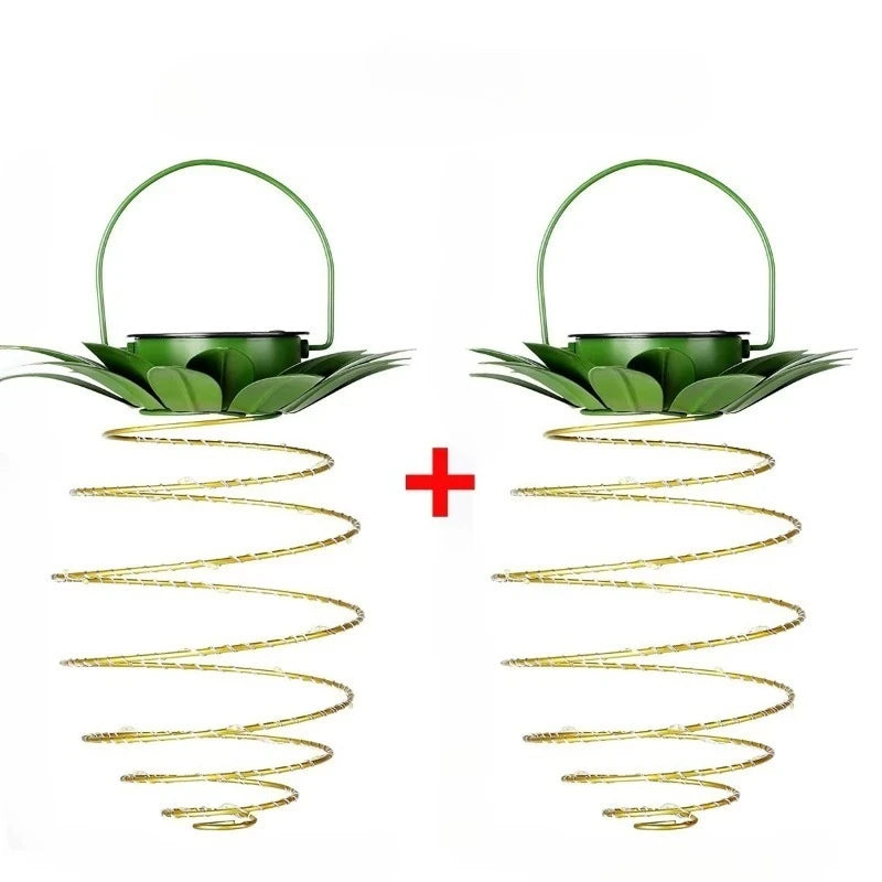 Solar Pineapple Lantern LED String Lights – Outdoor Waterproof