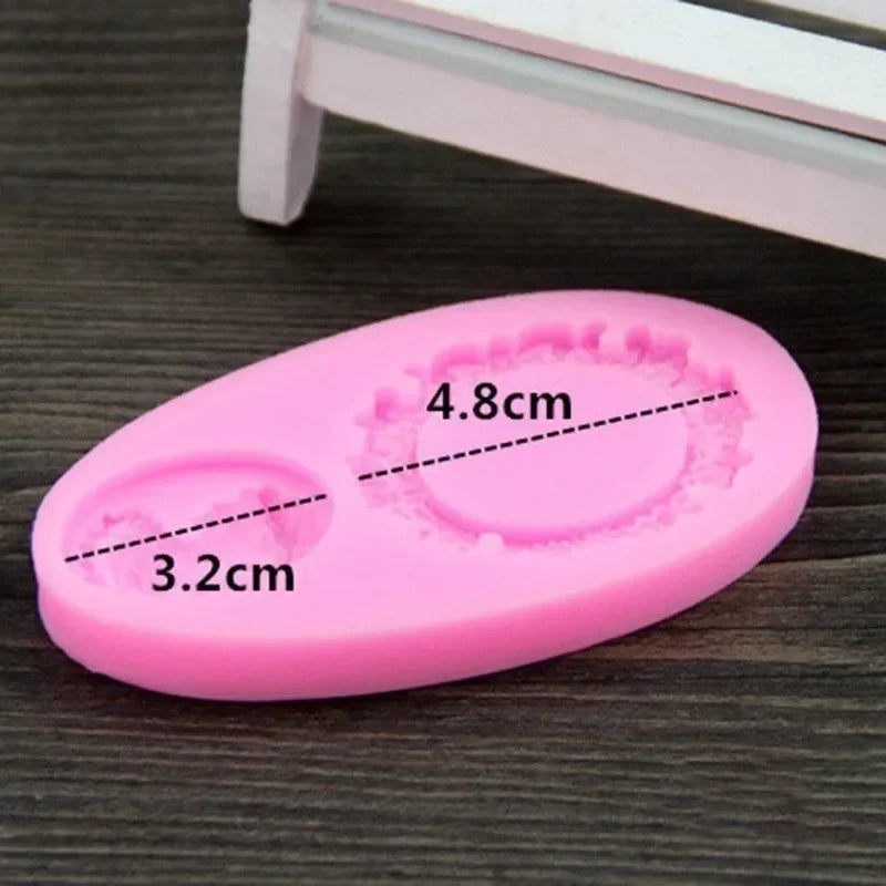 Retro Palace Frame Noblewoman Liquid Silicone Mold Kitchen Baking