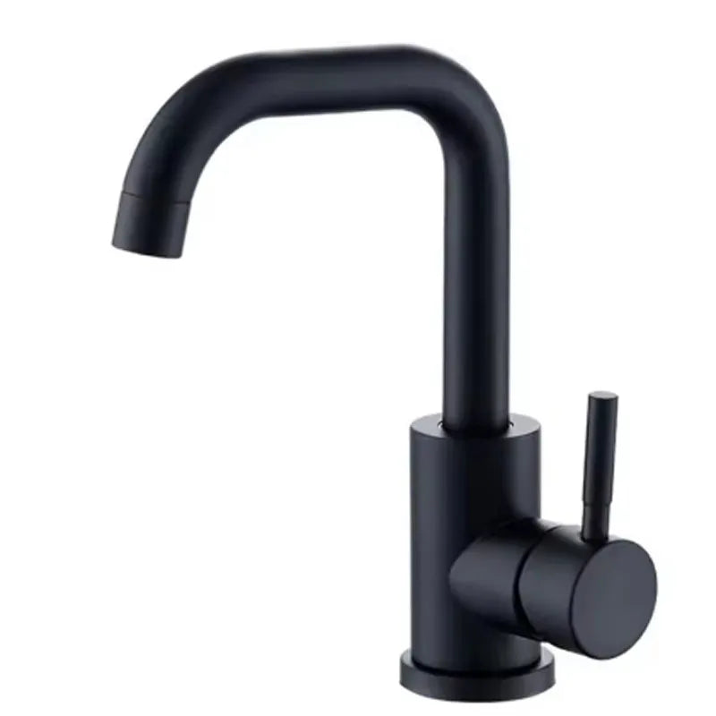 304 Stainless Steel Basin Faucet | 360° Swivel Single Lever Tap