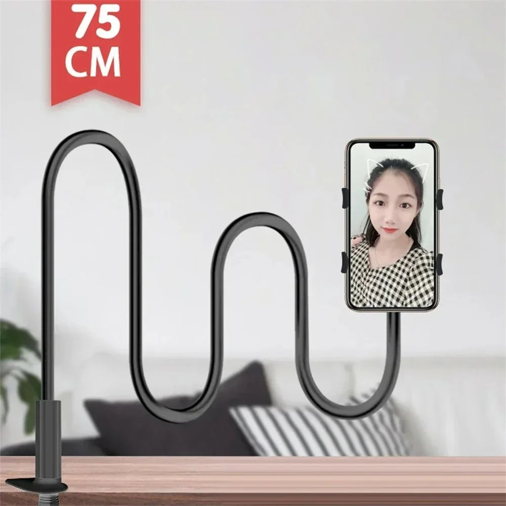 Gooseneck Phone Holder 31" Flexible Long Arm Clip Mount