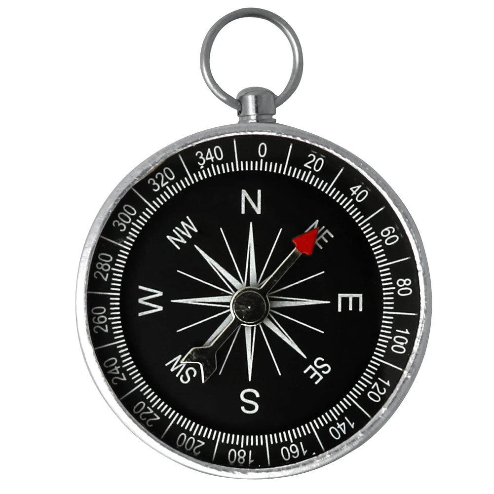Pocket Compass – Aluminum Alloy, High-Transparency Glass | Camping, Hiking & Navigation Peaceful Pleasures Health and Wellness
