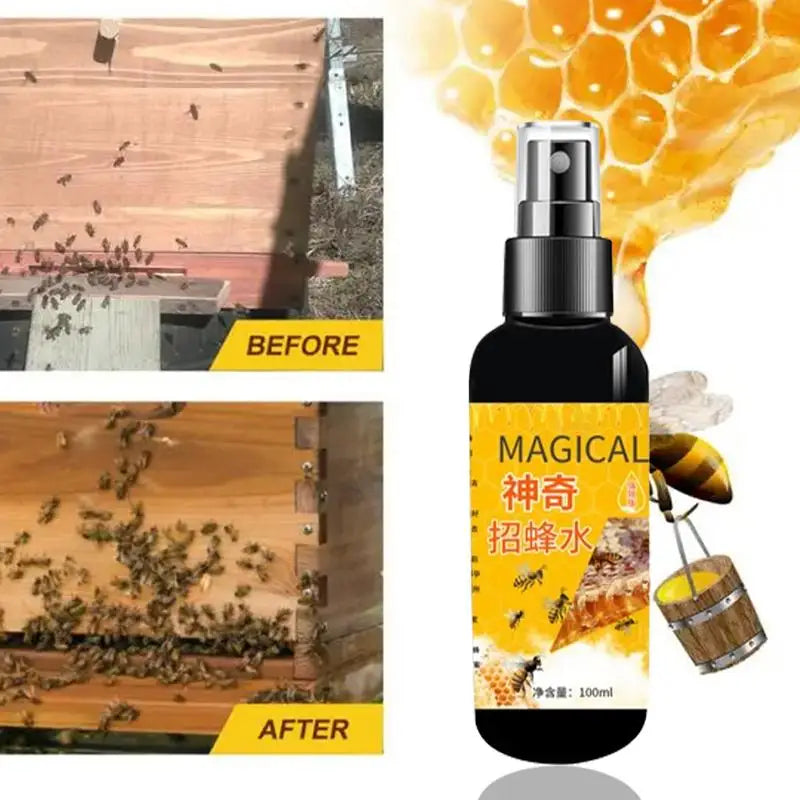 100ml Bee Attractant Spray Multipurpose Carpenter Attractant Lure Effective User-Friendly Bee Lure Portable Bee Bait For Bee Peaceful Pleasures Health and Wellness