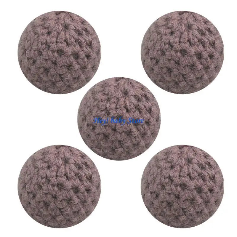 16mm Crochet Beads for Pacifier Clips, Keychains & Jewelry