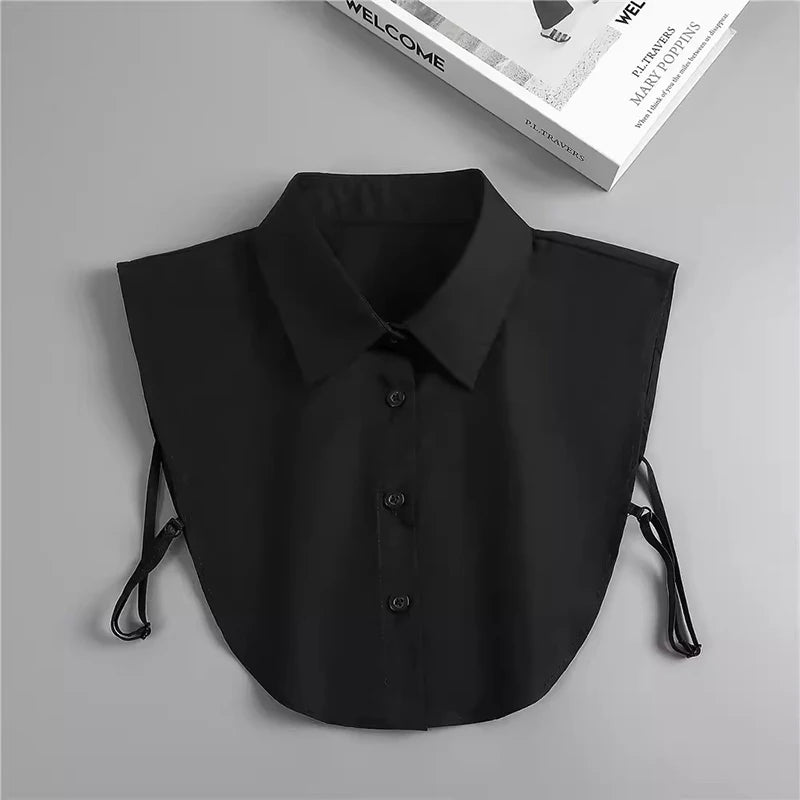 Detachable Fake Collar Women – Cotton Lapel Sweater Accessory