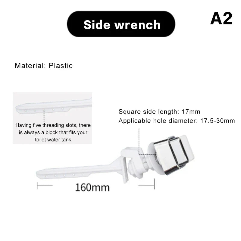 Push Button Toilet Flush Kit – Front, Side & Top Mount Handle