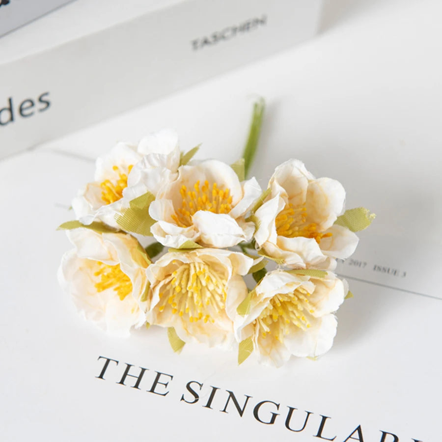 Artificial Silk Plum Blossom Flowers | Home & Party Decor