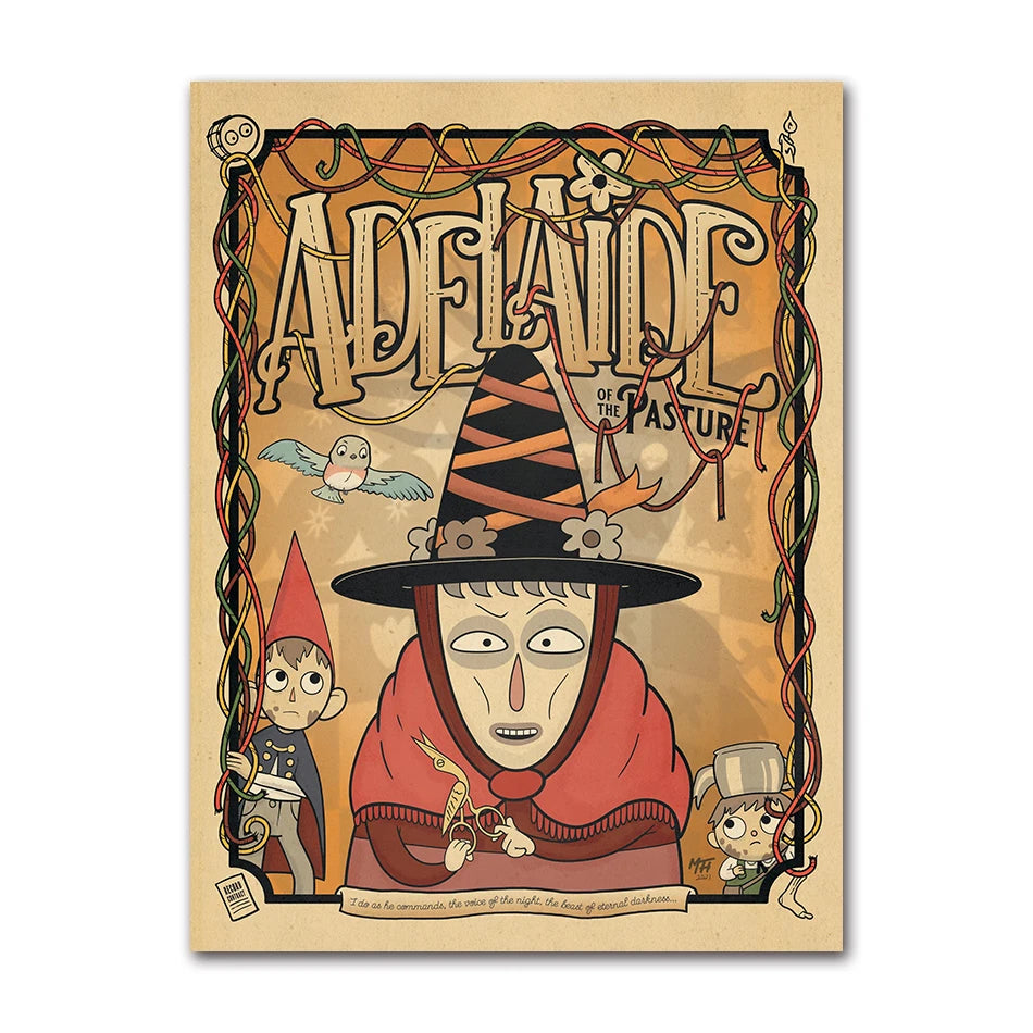 Over The Garden Wall Canvas Wall Art Print | Anime Home Decor Canvas Wall Art Peaceful Pleasures Health and Wellness 61709-04 20x30cm Unframed