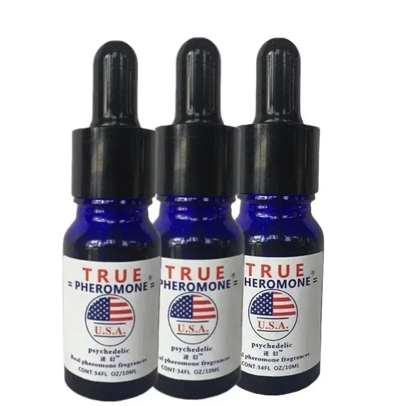 Long-Lasting Pheromone Oil For Dating And Flirting - Essential Body Oil For Business And Social Events Ideal for Date Nights Peaceful Pleasures Health and Wellness 3x10ml 10ml