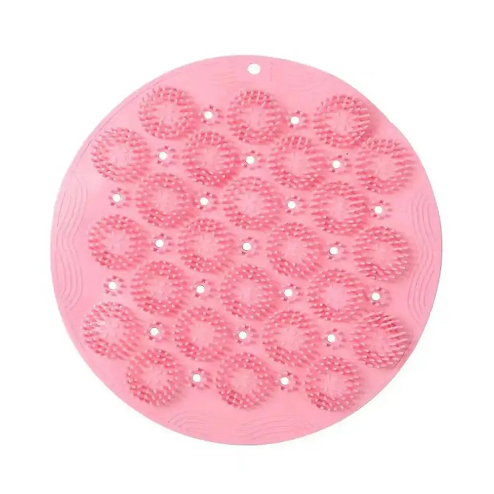 Silicone Shower Foot & Back Scrubber Mat w/ Suction Cup Bath & Body Peaceful Pleasures Health and Wellness C