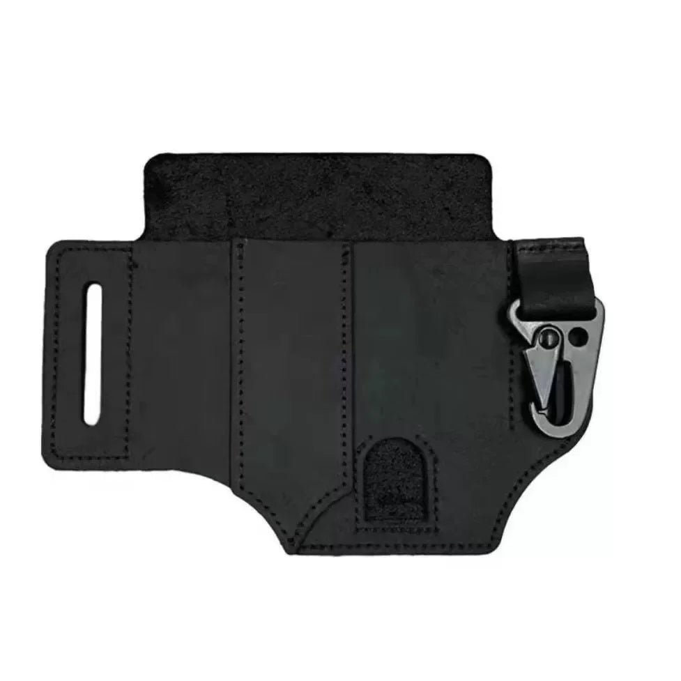 Tactical Leather Belt Bag | Multi-Tool Waist Holster Pouch