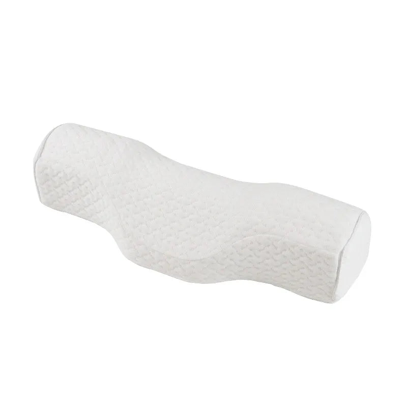 Relieve Neck Discomfort Cervical Pillow Head Massager Pillow Memory Foam Bed Orthopedic Pillow Neck Protection Pillow Peaceful Pleasures Health and Wellness WHITE
