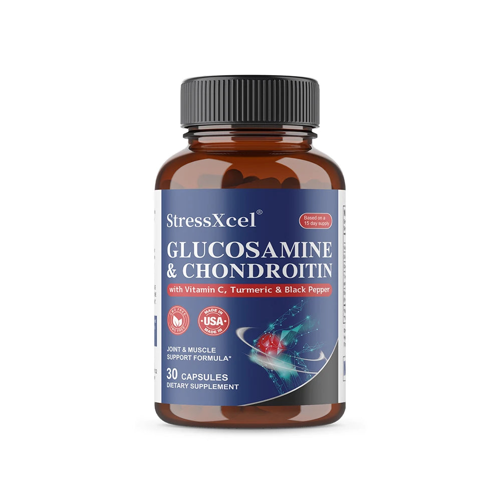 Glucosamine Chondroitin Turmeric Joint Support Capsules | Non-GMO