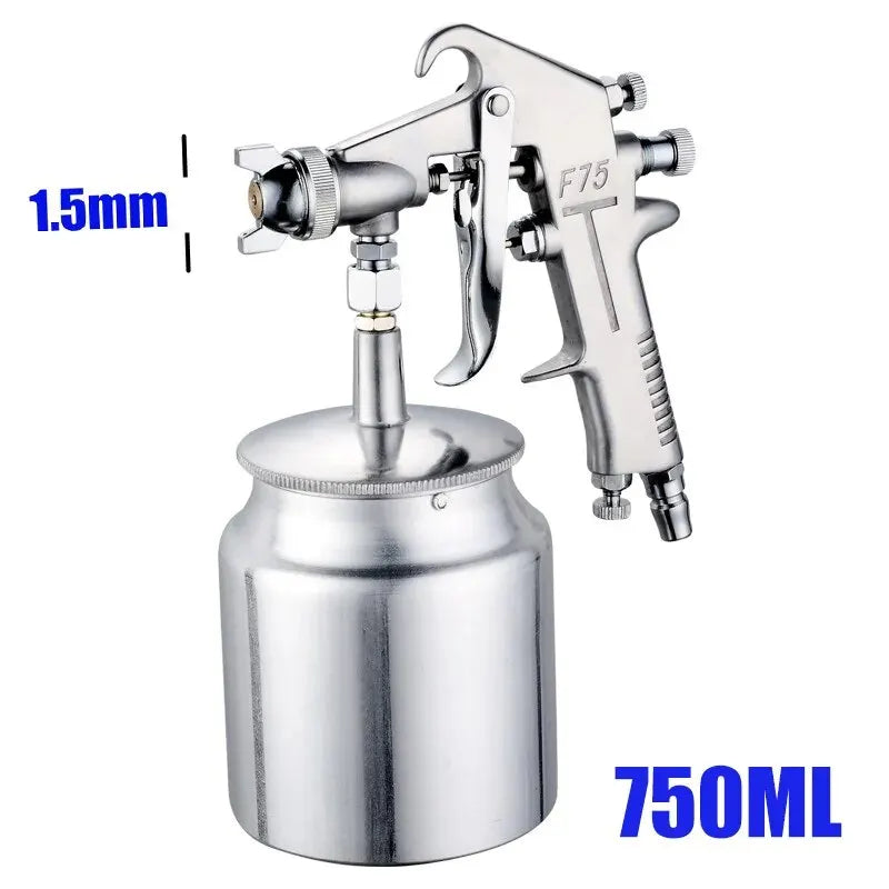 Professional F-75 Spray Gun 1.5mm Nozzle with Cup Adjustable for Automotive and Furniture Painting Peaceful Pleasures Health and Wellness F75 DOWN