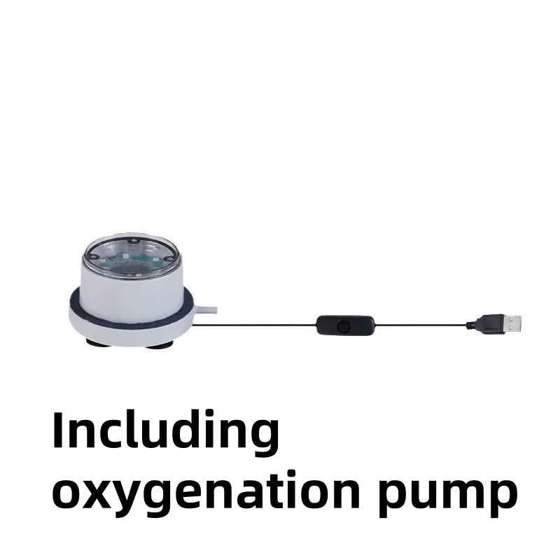 Aquarium LED Oxygen Pump Light | Color Changing Fish Tank Lamp