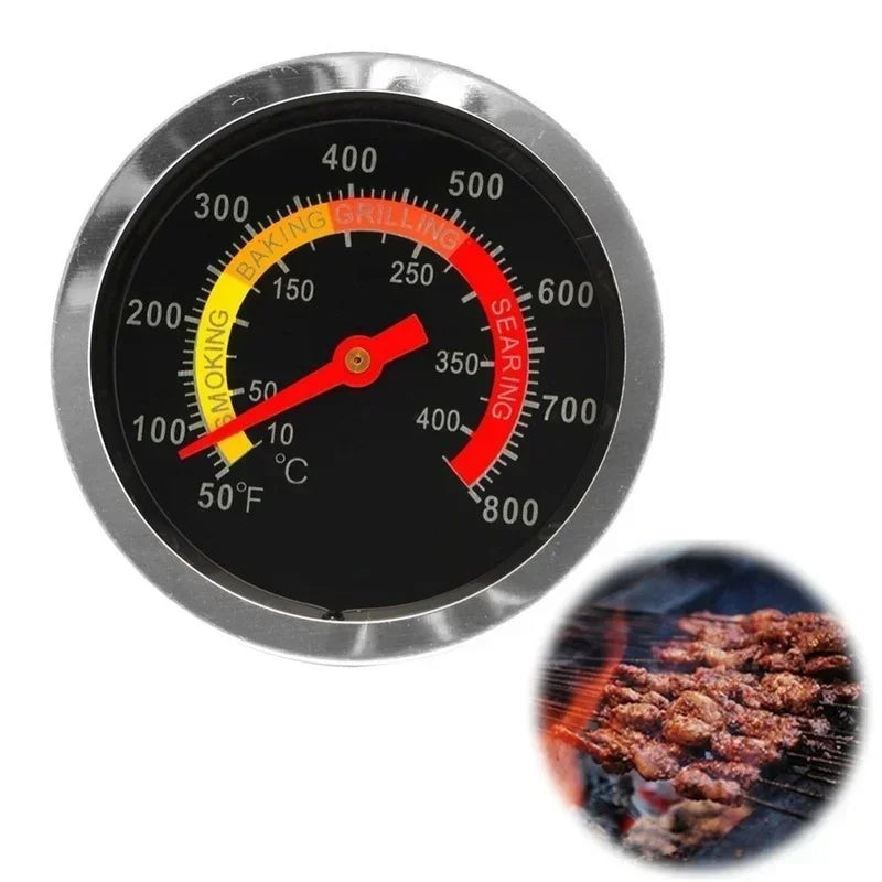 Metal Barbecue Stove Thermometer Stainless Steel Heat-resistant