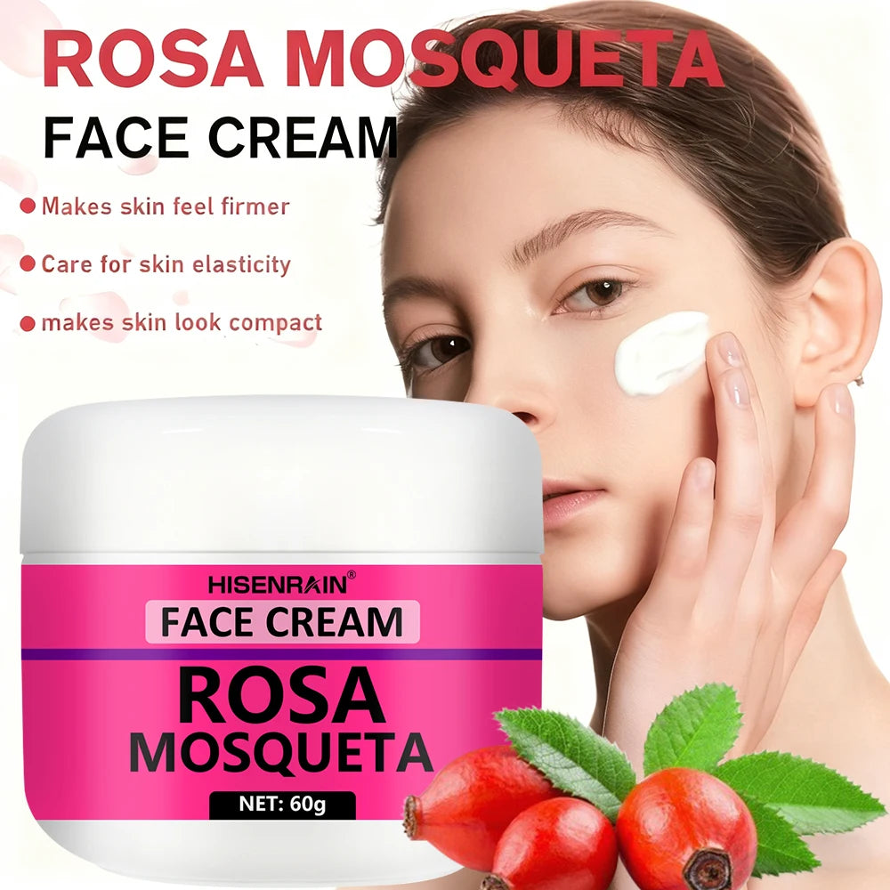 HISENRAIN Rosehip Skincare Set: Hydrating Serum & Moisturizing Cream Combo - Anti-Aging, 24H Moisture, Brightening Kit. Peaceful Pleasures Health and Wellness