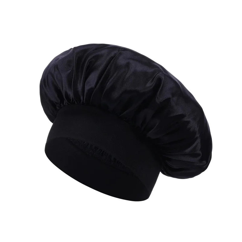 Double Layer Satin Sleep Bonnet for Curly Natural Hair Women