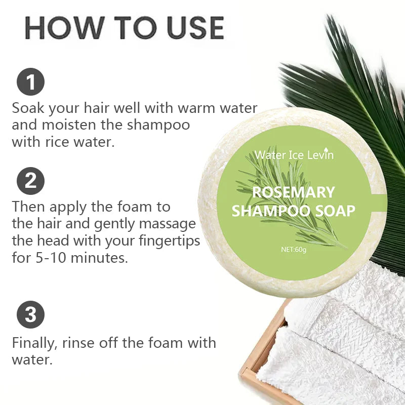 Rosemary Shampoo Bar – Moisturizing, Strengthening & Oil Control
