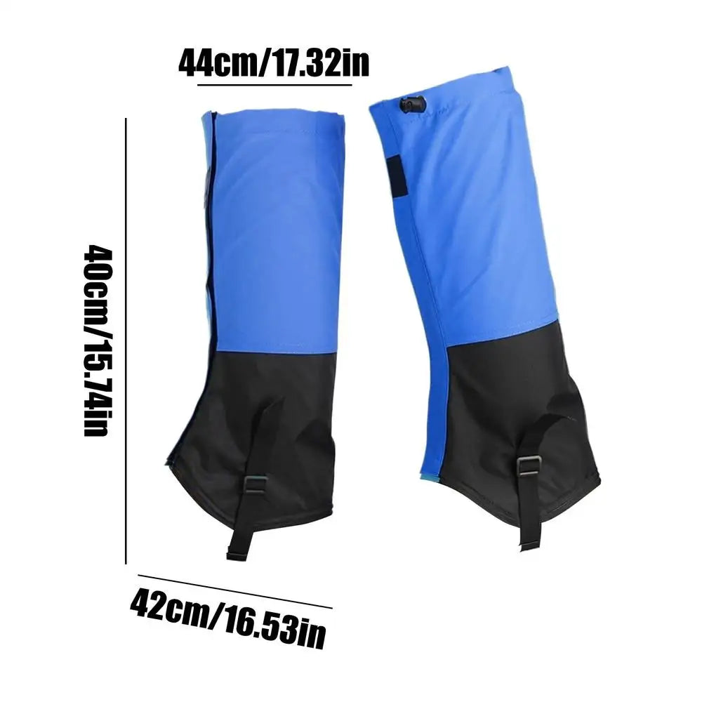 Professional Snake Proof Gaiters Waterproof Leg Guards for Hiking & Hunting Adjustable Protective Gear for Men Women in Outdoor Peaceful Pleasures Health and Wellness Blue