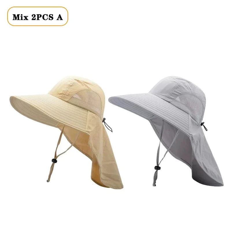 Waterproof Wide Brim Fisherman Sun Hat – UV Protection Cap