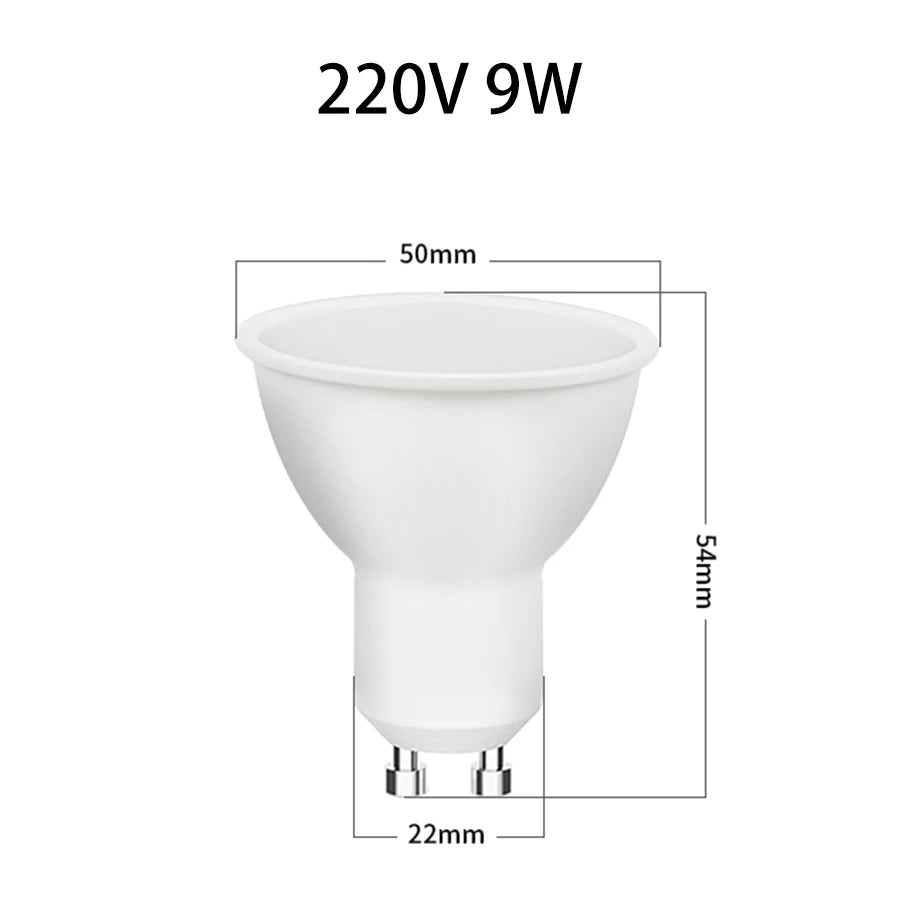 220V 110V 5W 7W 9W Tuya Smart WiFi GU10 LED Bulb GU10 Spotlight Alexa Lamp Smart Life App Google Assistant Alice Voice Control Peaceful Pleasures Health and Wellness 220V 9W Yes