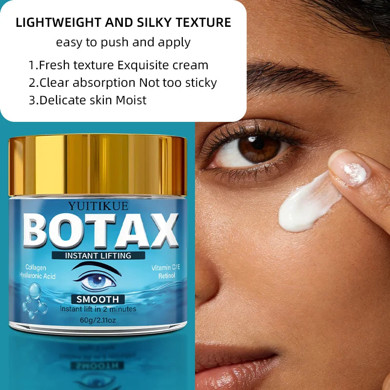 YUITIKUE Botax Instant Lifting Smooth Cream | With Collagen, Hyaluronic Acid & Retinol | For 2-Minute Instant Skin Firming Care Peaceful Pleasures Health and Wellness