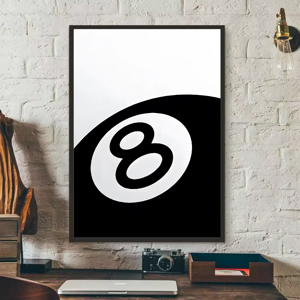 Black & White Abstract Canvas Wall Art Print | Modern Decor