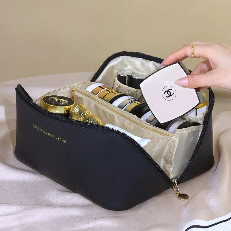 Large-Capacity Travel Cosmetic Bag – Waterproof Makeup Pouch