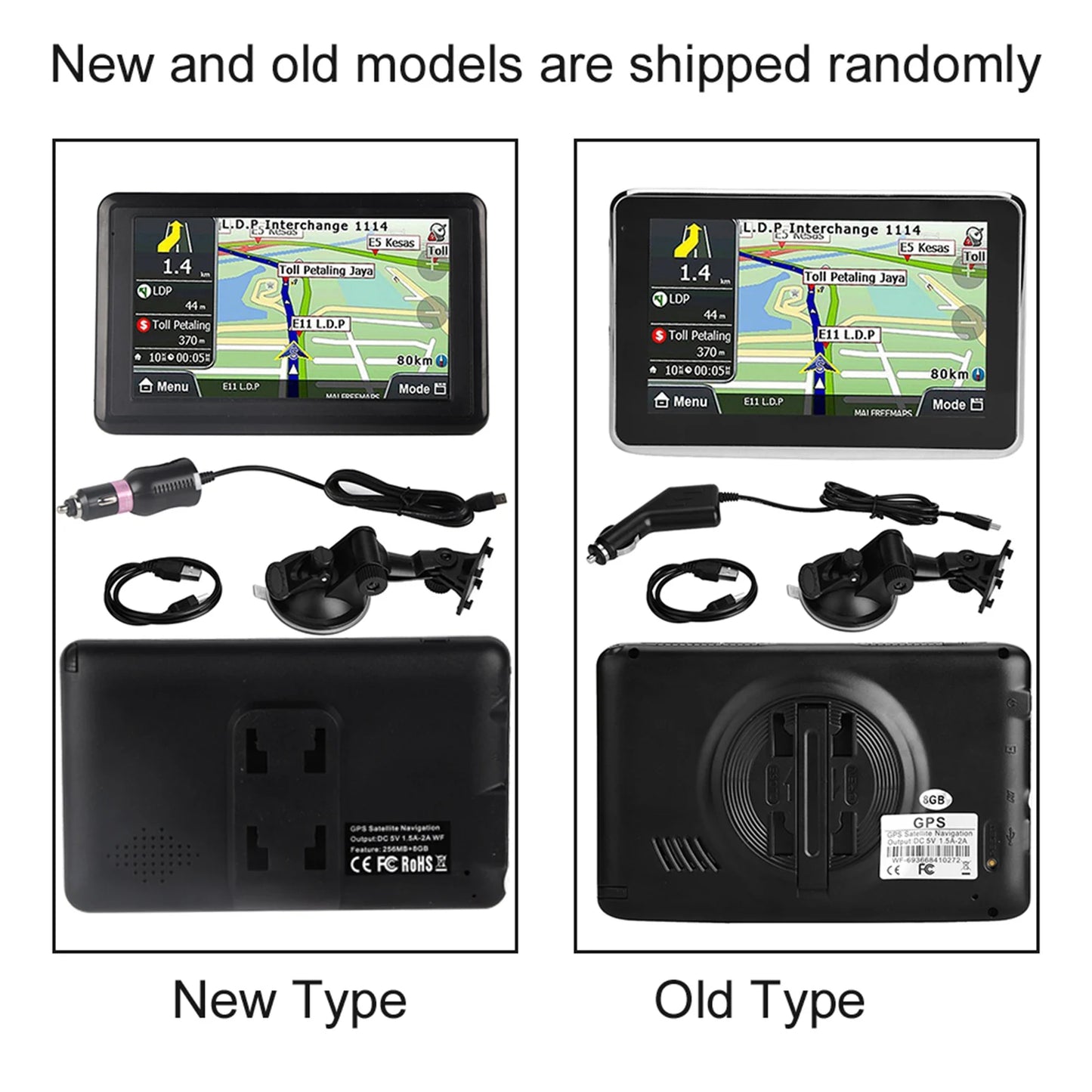 5 Inch Car GPS Navigator | Europe Map, FM, MP3, 8GB