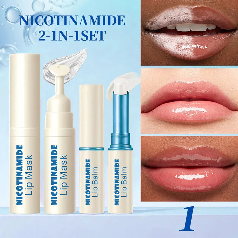 Dk'De 2-in-1 Lip Balm & Lip Mask Set | Hydrating Night Repair
