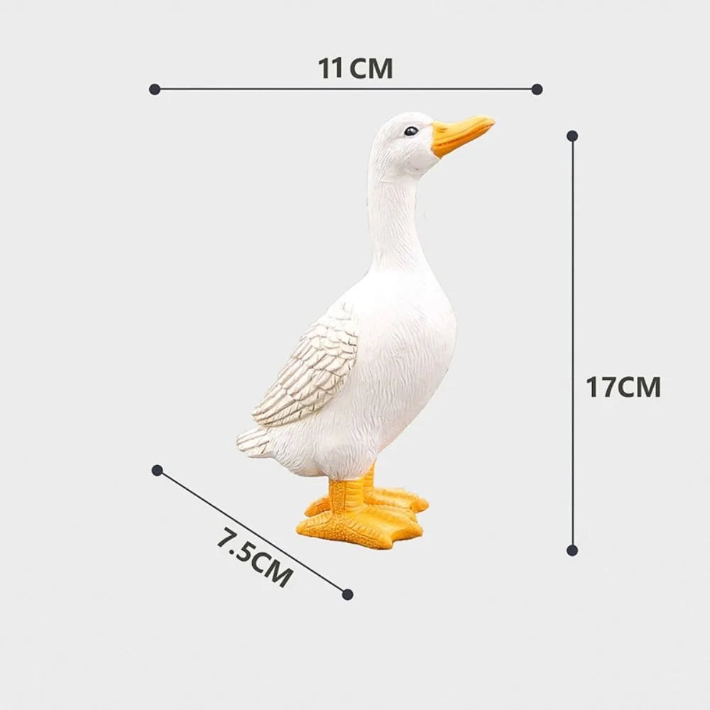 Resin Duck Figurines – Cute Miniature Garden & Pond Statues