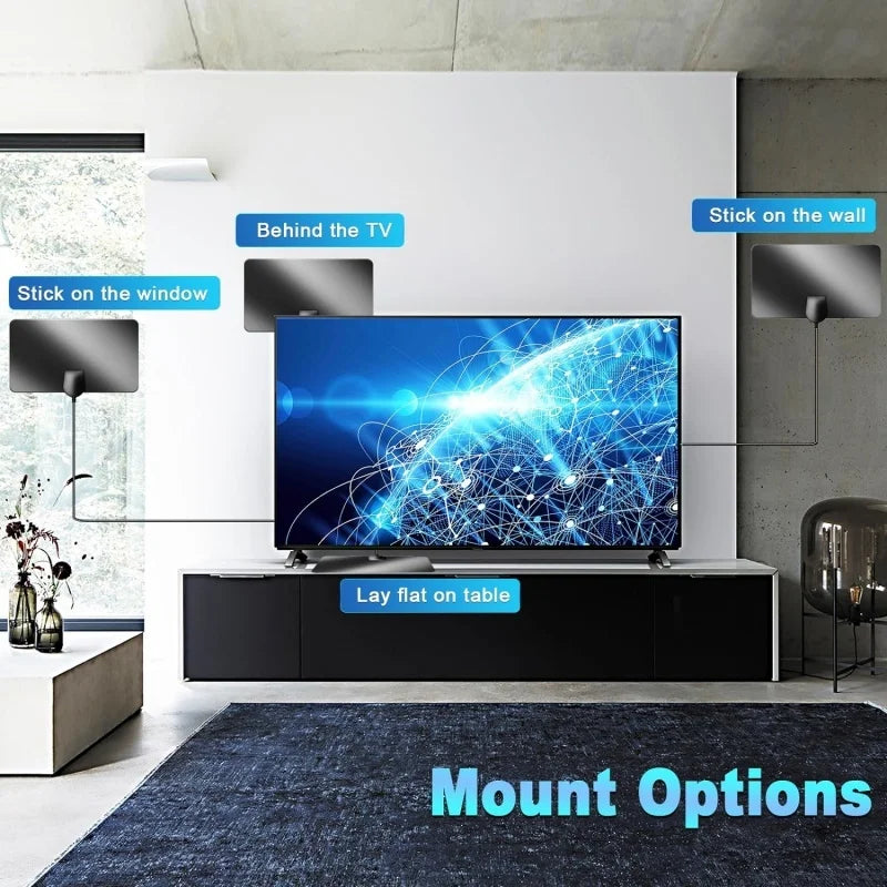 Indoor HD Digital TV Antenna 4K 1080P DVB-T2 Mini Mesh