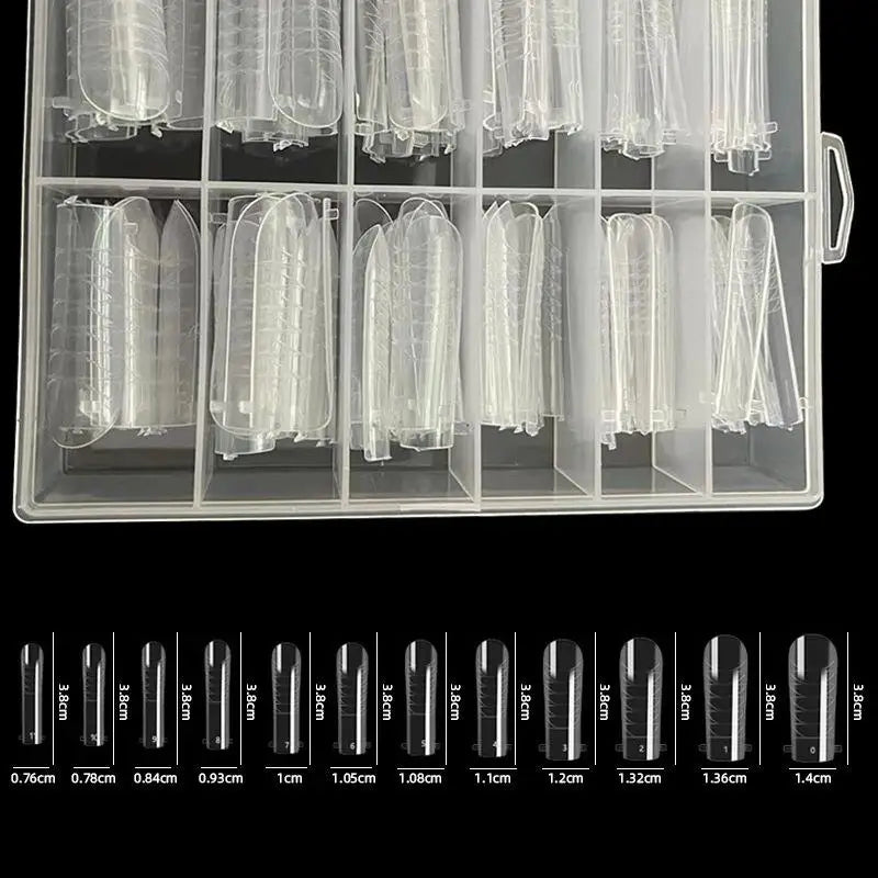 240pcs Sandwich Nail Forms 15 Size Oval Extension Dual Form No Paper Forms Needed For Easy Nail Extensions Peaceful Pleasures Health and Wellness one size A3