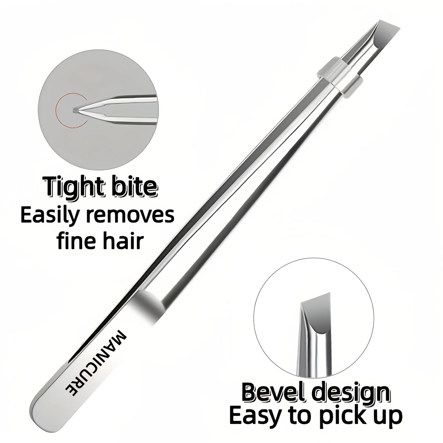 High-Quality Stainless Steel Tweezers, Multi-Functional Eyebrow Trimmer, Mustache Grooming Tool, Precision Hair Removal Peaceful Pleasures Health and Wellness